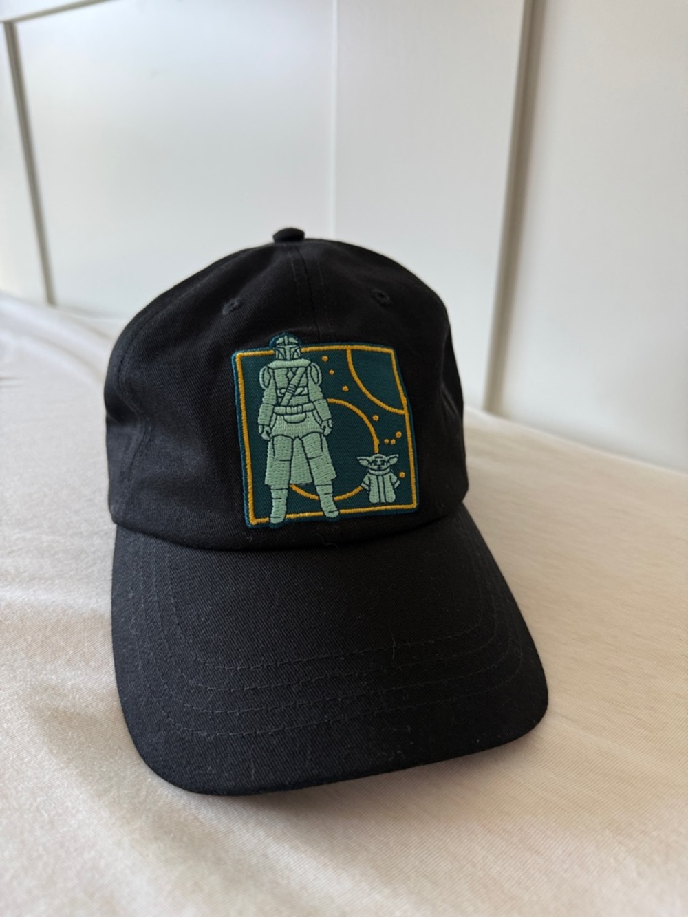 Black Star Wars Baby Yoda Disney Hat